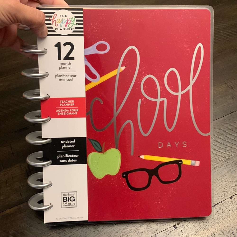 12 month Teacher planner undated